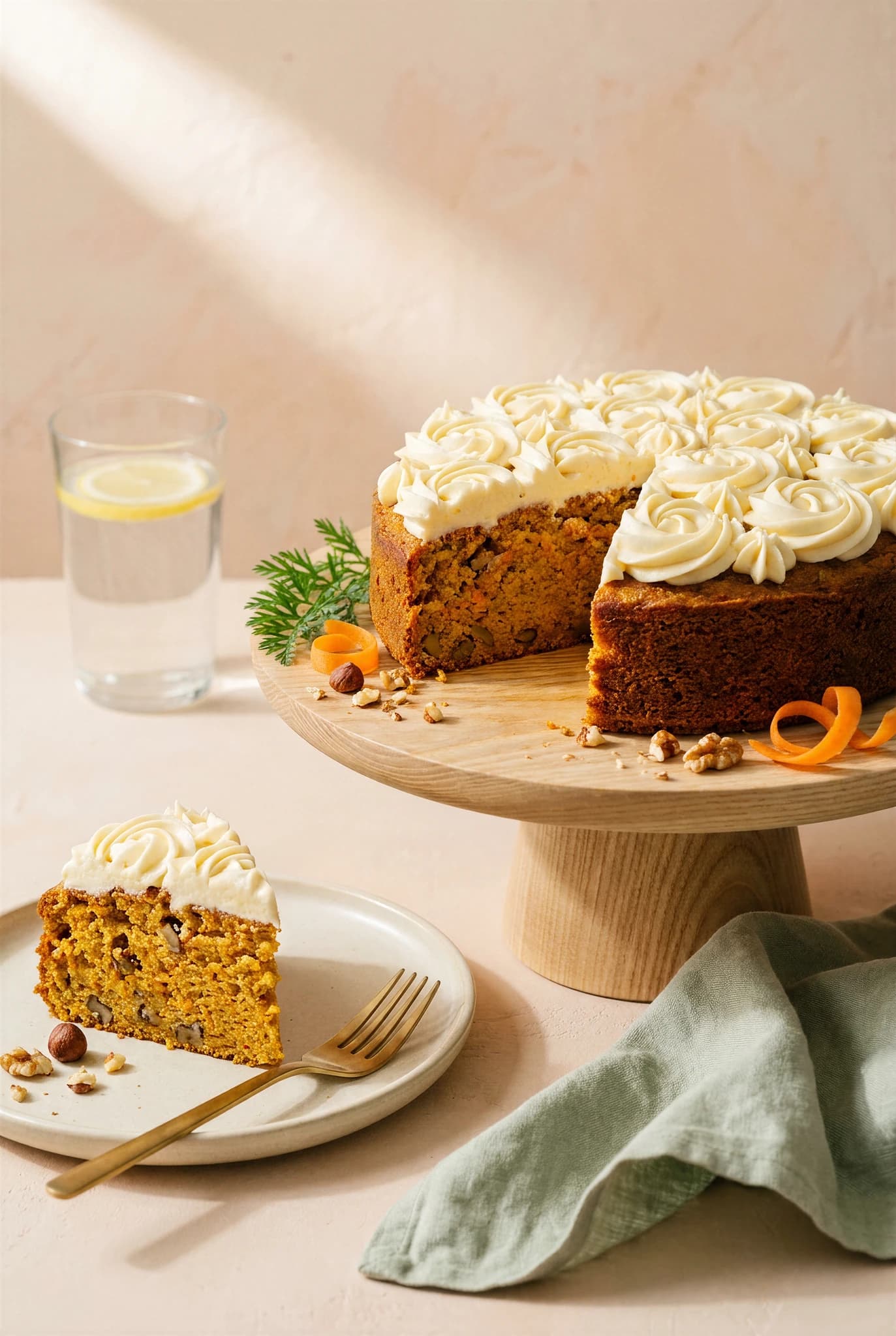 Carrot cake aux noix et noisettes