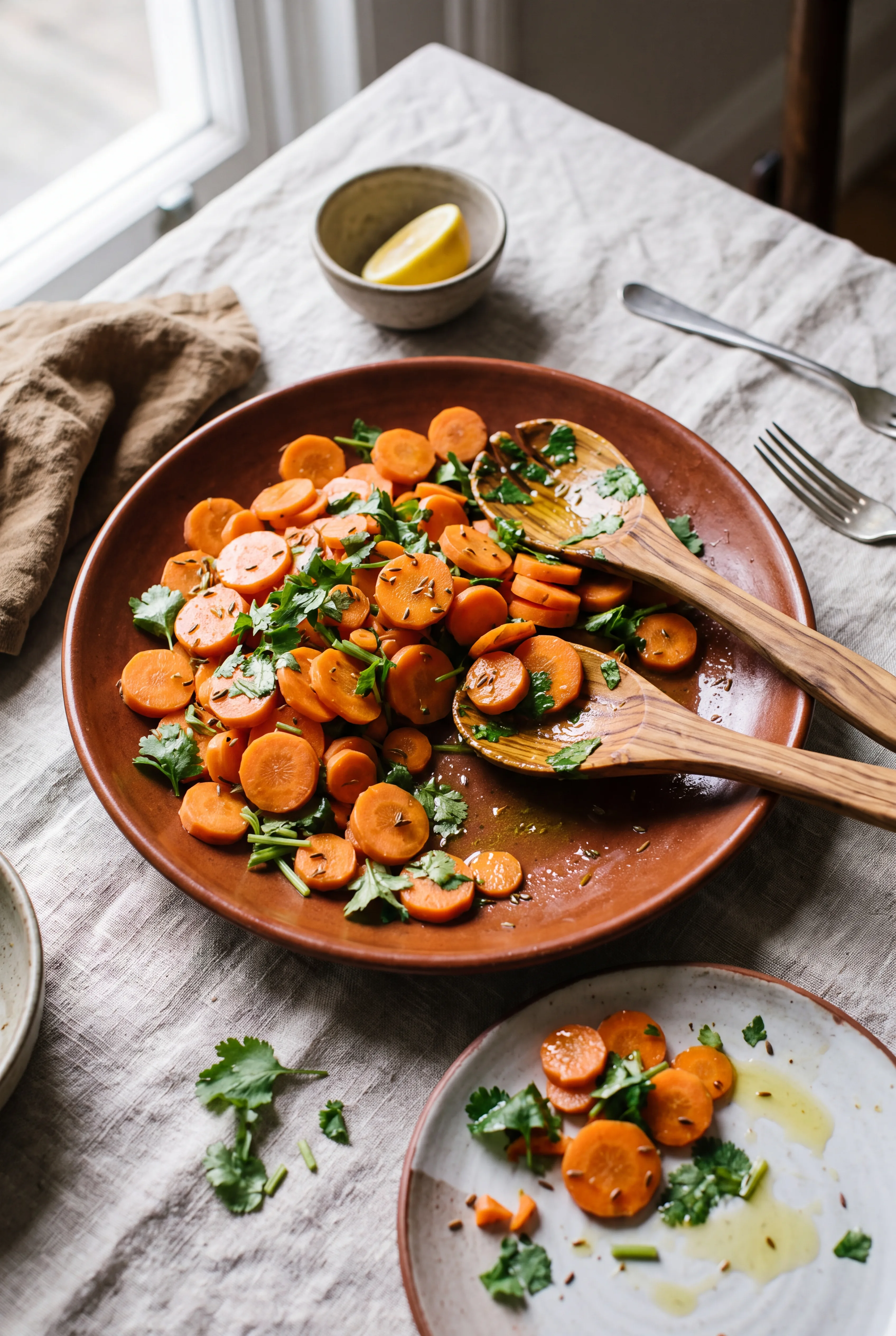 Salade de carottes au cumin et coriandre