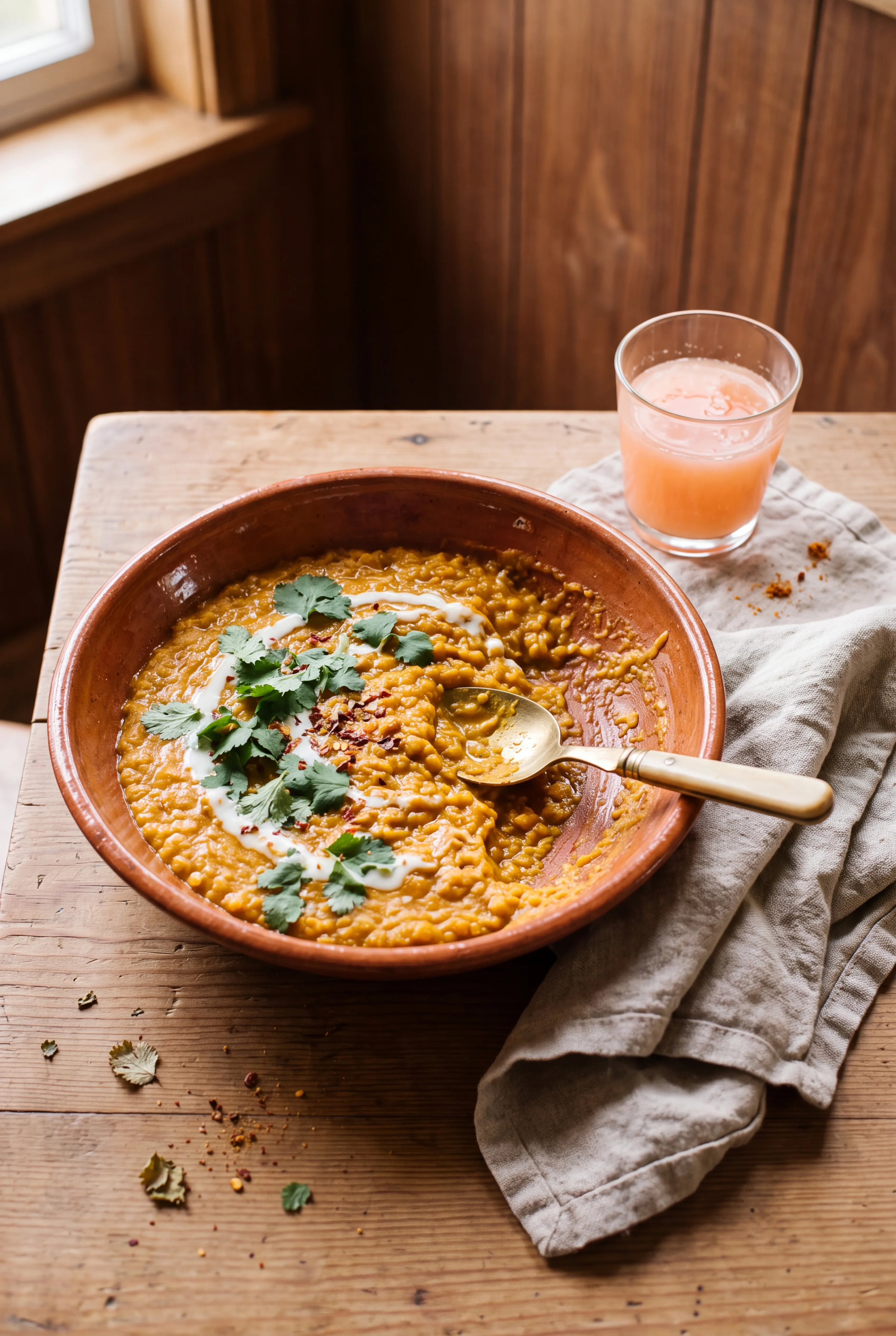 Dahl de lentilles corail