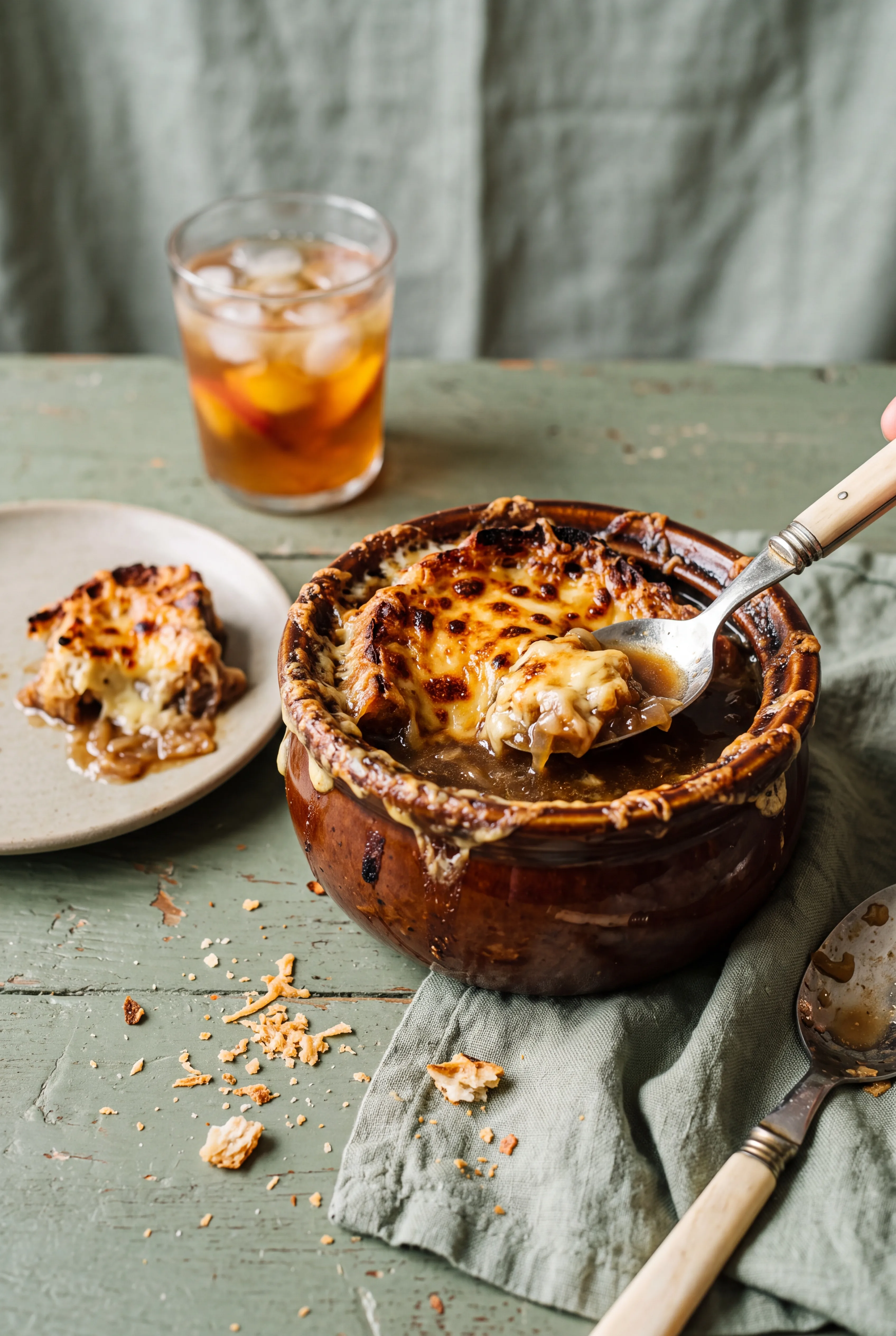 Soupe à l’oignon gratinée