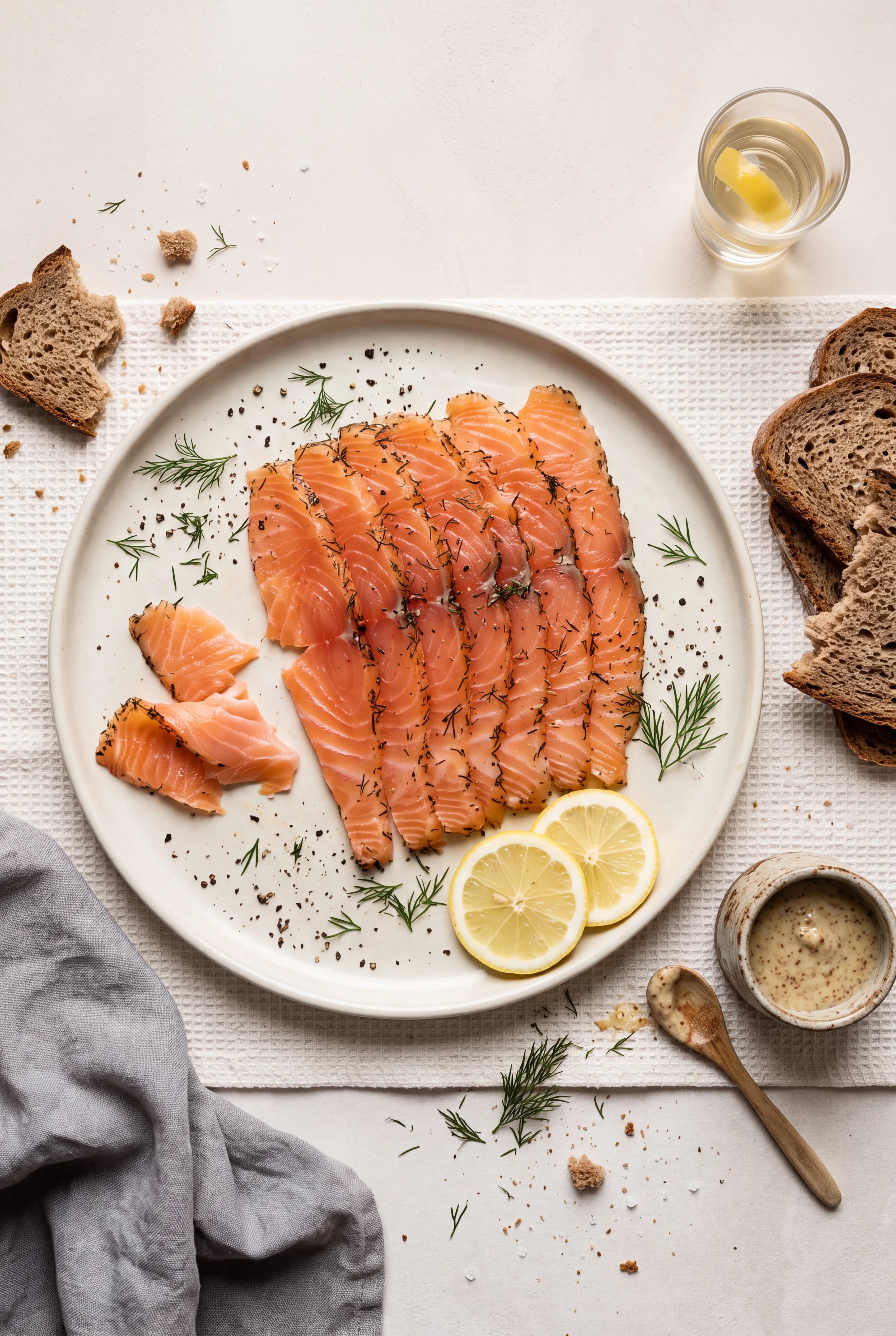 Saumon gravlax à l’aneth