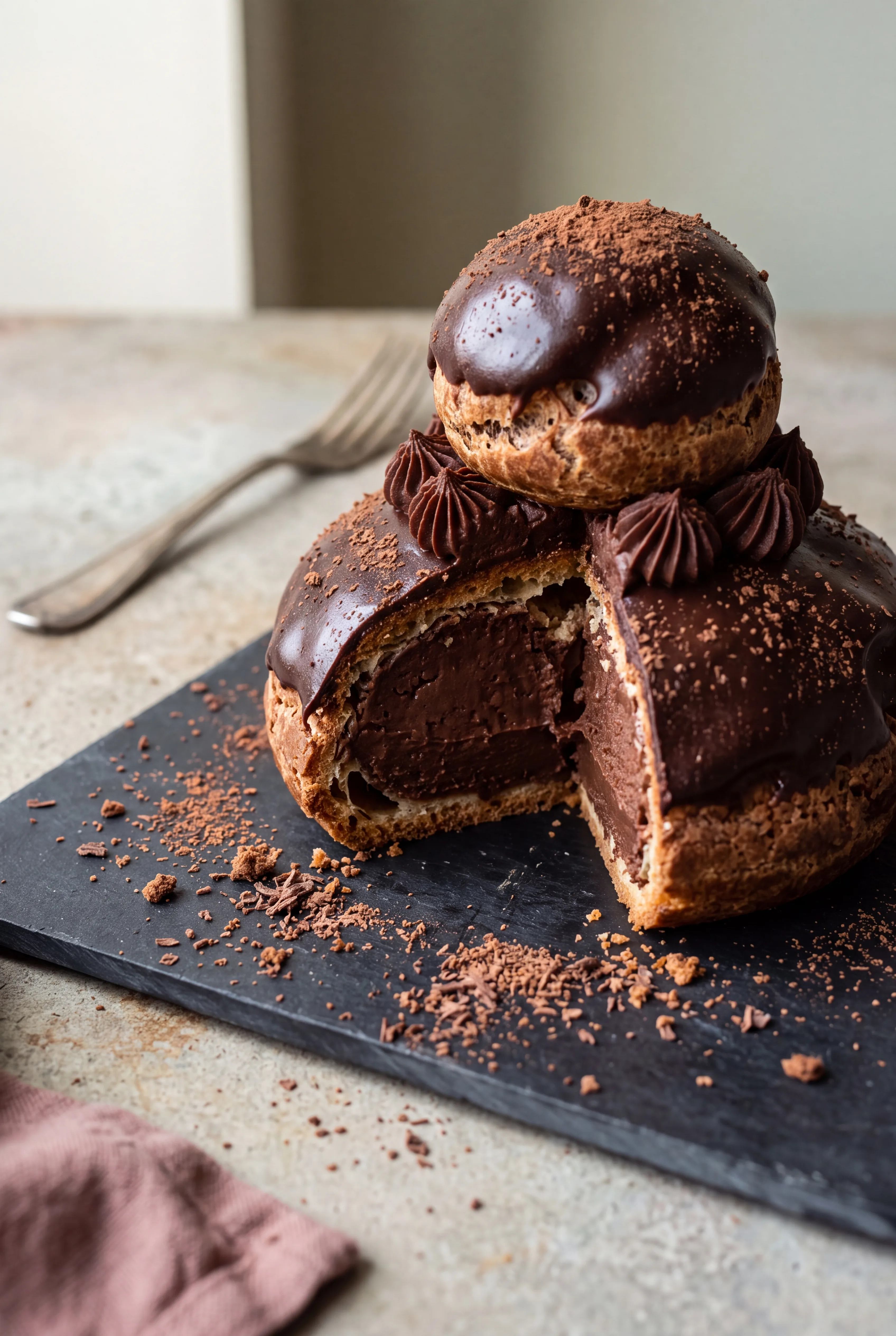 Religieuse au chocolat