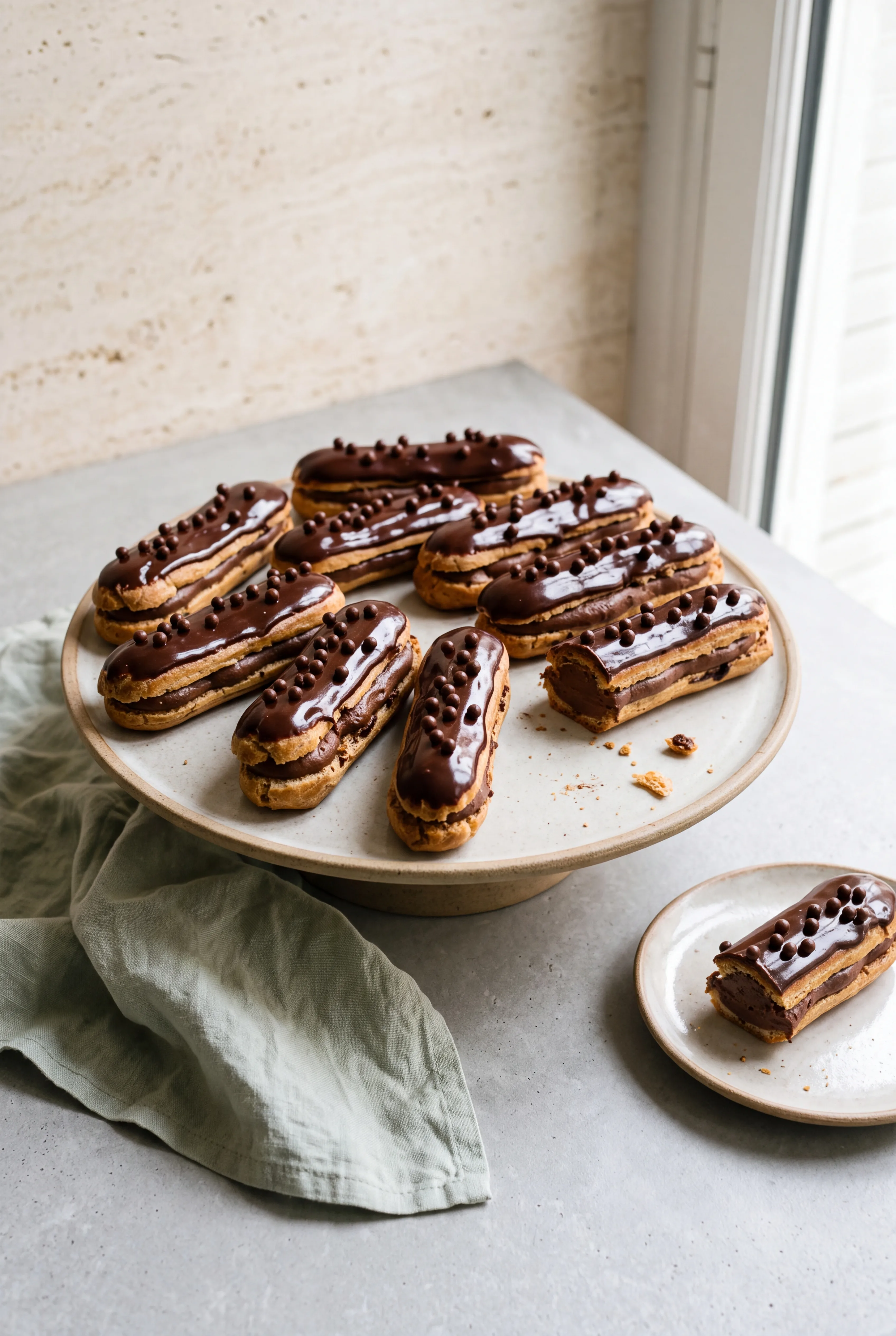 Éclair au chocolat