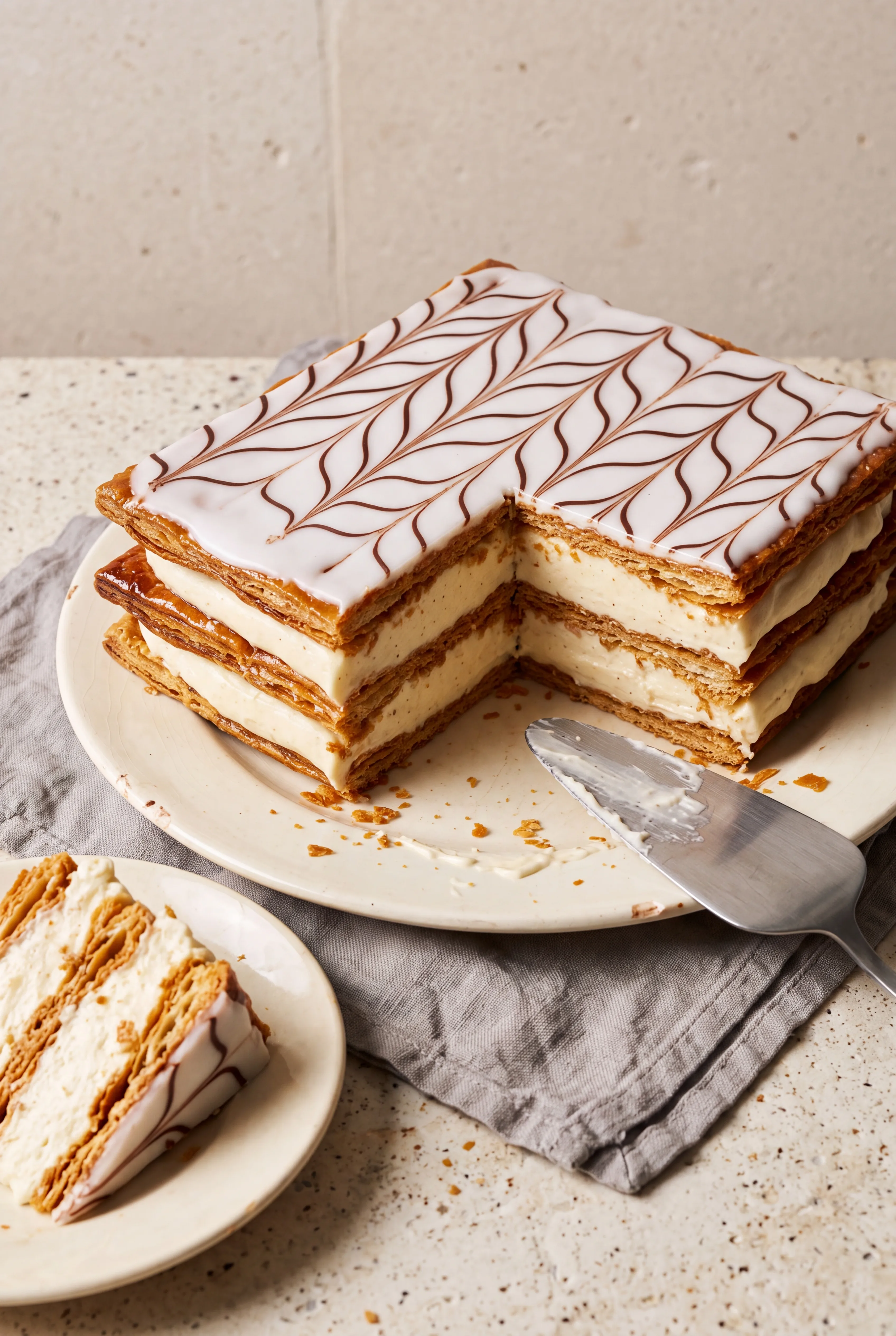 Mille-feuille classique à la vanille