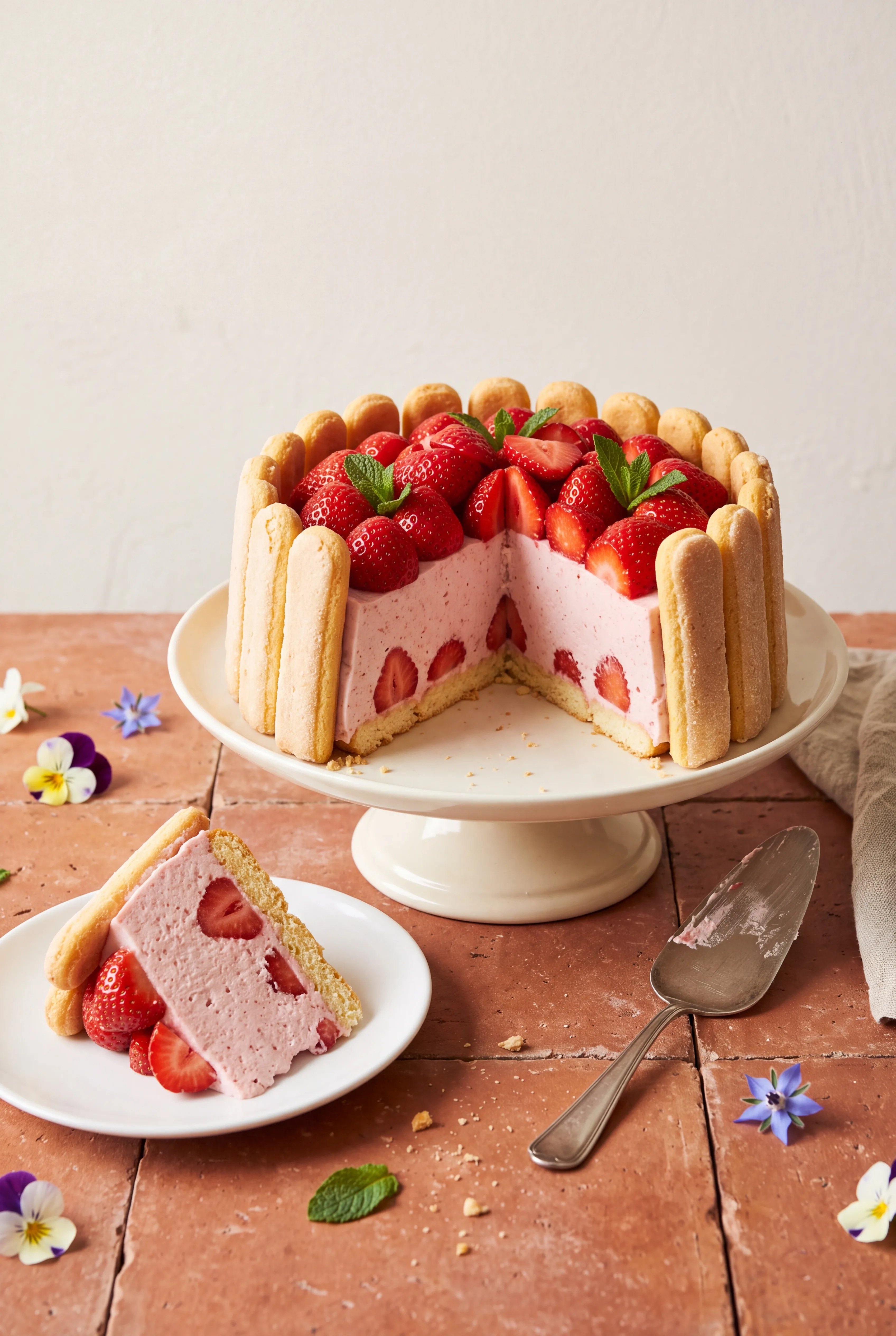 Charlotte aux fraises