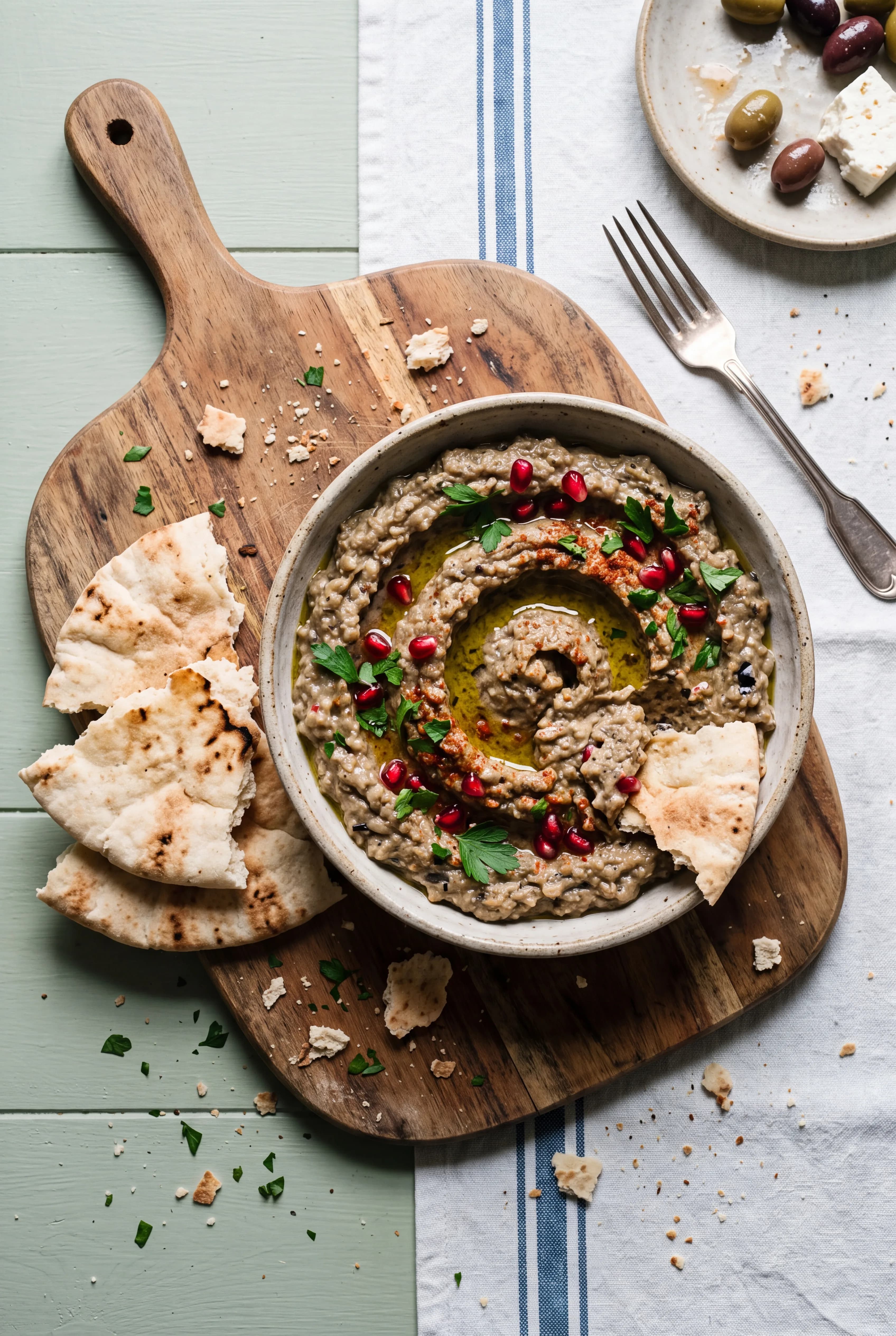 Baba ganoush aux aubergines fumées