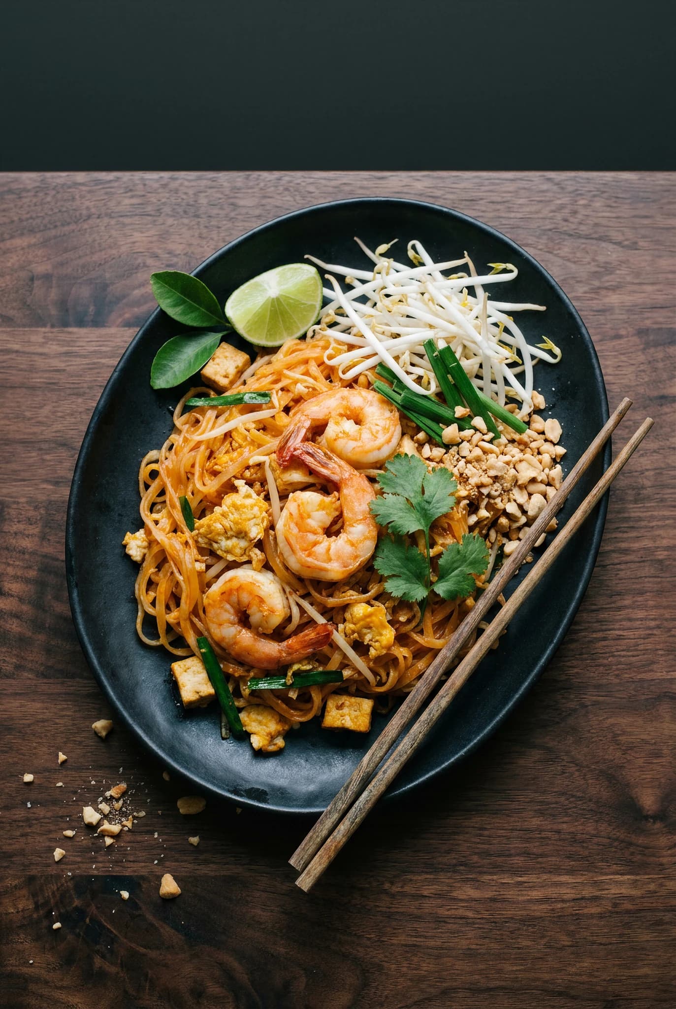 Pad thaï aux crevettes