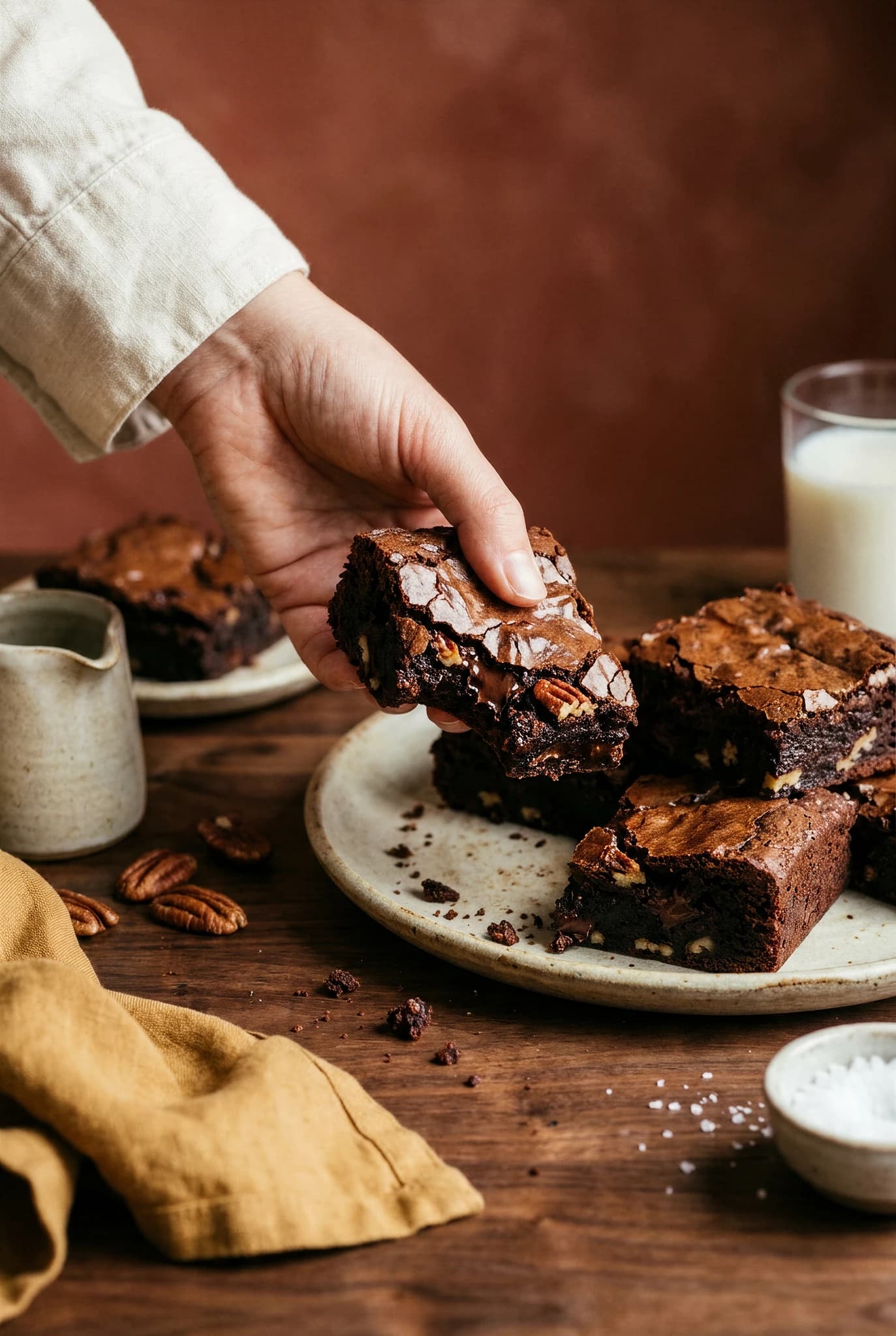 Brownies fondants au chocolat noir