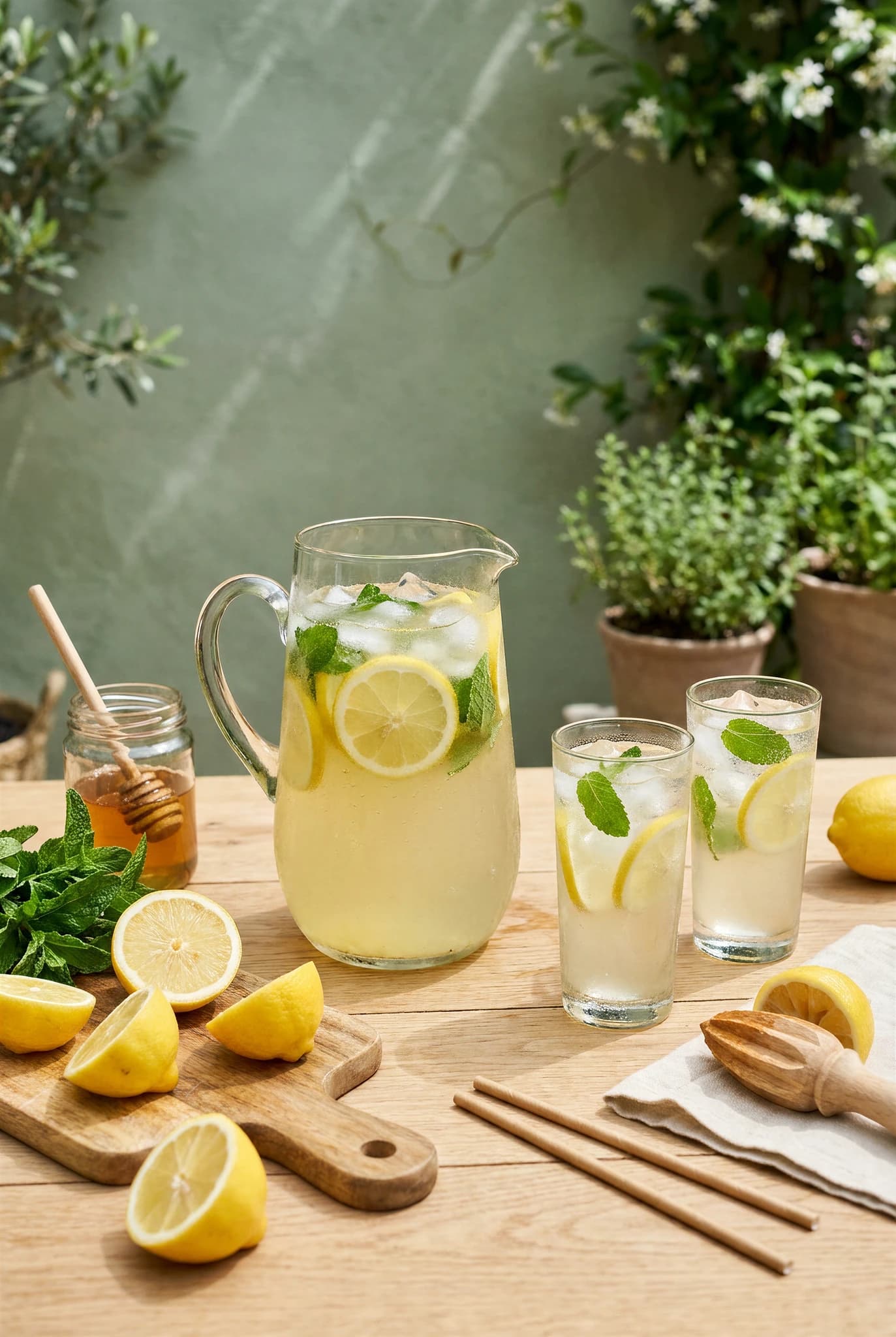 Citronnade au citron jaune